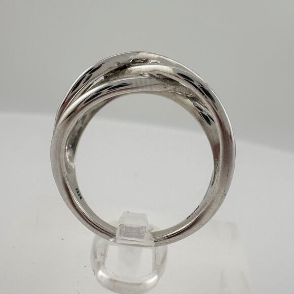 Beautiful Braided Strands Ring with Diamond Accent Size 7 - Picture 6 of 16